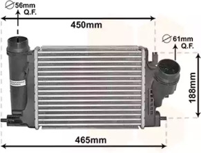 VAN WEZEL 33014701 -  Интеркулер